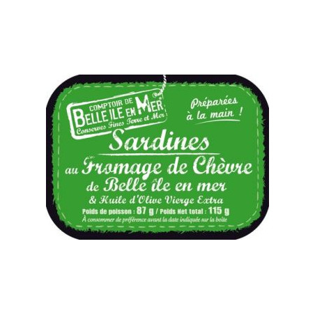 Sardines au fromage de chevre de Belle-Ile